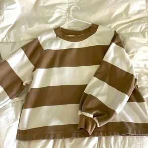 Old Navy Striped Sweatshirt Large